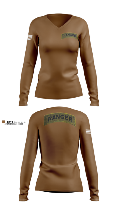 2CR Women's Long Sleeve V-neck Shirt - 103