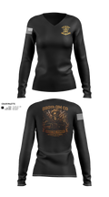 880th QM CO 94729194 Women's Long Sleeve V-neck Shirt - 21