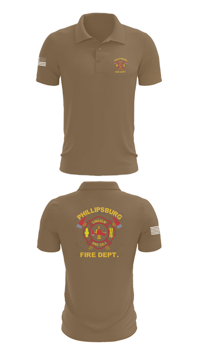 PHILLIPSBURG FIRE DEPARTMENT 39354124 Short Sleeve Performance Polo - 7