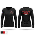 Maysville Fire Department 46510607 Women's Long Sleeve V-neck Shirt - 1