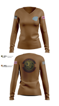 150th Electromagnetic Warfare Squadron 66679137 Women's Long Sleeve V-neck Shirt - 4