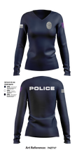 Dilley Police Department 94692671 Women's Long Sleeve V-neck Shirt - 103