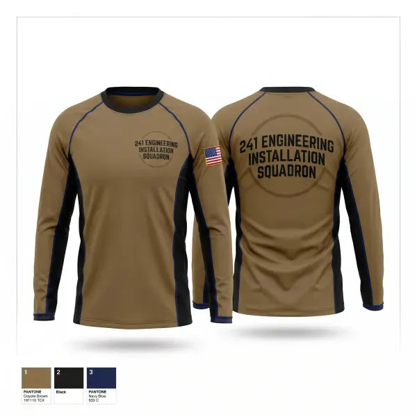 Long Sleeve Performance Shirt, 241 Engineering Installation Squadron, National Guard, Teamtime, Team time, sublimation, custom sports apparel, team uniforms, spirit wear, spiritwear, sports uniforms, custom shirts, team store, custom team store, fundraiser sports, apparel fundraiser