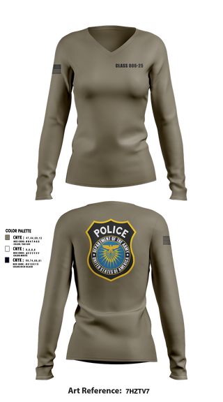 Womens Long Sleeve Vneck Shirt, CLASS 006-25, , Teamtime, Team time, sublimation, custom sports apparel, team uniforms, spirit wear, spiritwear, sports uniforms, custom shirts, team store, custom team store, fundraiser sports, apparel fundraiser
