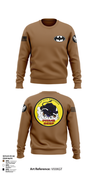 Crew Neck Sweatshirt, 185th CES, Navy, Teamtime, Team time, sublimation, custom sports apparel, team uniforms, spirit wear, spiritwear, sports uniforms, custom shirts, team store, custom team store, fundraiser sports, apparel fundraiser