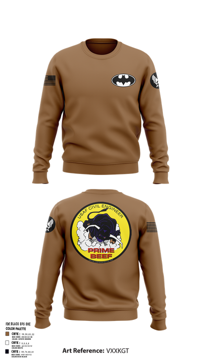 185th CES 20489835 Crew Neck Sweatshirt - 101