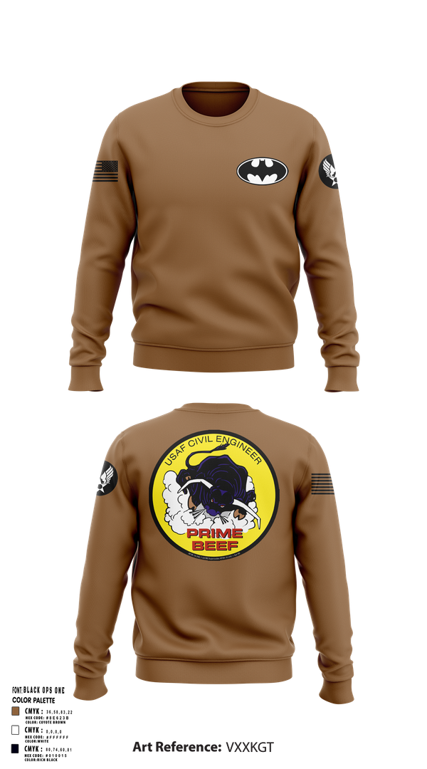 Crew Neck Sweatshirt, 185th CES, Navy, Teamtime, Team time, sublimation, custom sports apparel, team uniforms, spirit wear, spiritwear, sports uniforms, custom shirts, team store, custom team store, fundraiser sports, apparel fundraiser