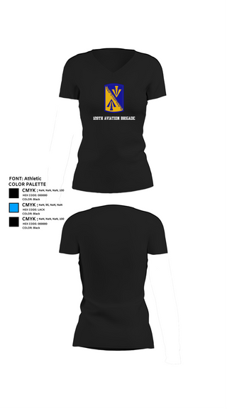 Womens Short Sleeve Vneck Shirt, 128th Aviation Brigade, Army, Teamtime, Team time, sublimation, custom sports apparel, team uniforms, spirit wear, spiritwear, sports uniforms, custom shirts, team store, custom team store, fundraiser sports, apparel fundraiser