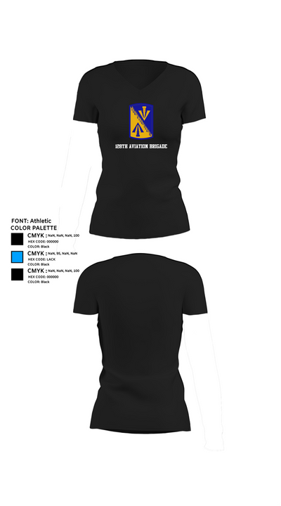 128th Aviation Brigade 66683018 Women's Short Sleeve V-neck Shirt - 24