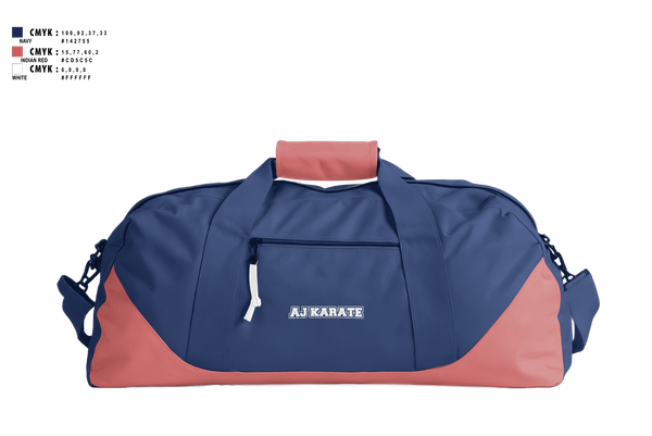 Duffle Bag, AJKarateAJKarate, Spirit Store, Teamtime, Team time, sublimation, custom sports apparel, team uniforms, spirit wear, spiritwear, sports uniforms, custom shirts, team store, custom team store, fundraiser sports, apparel fundraiser