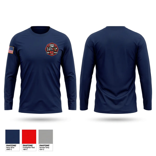Long Sleeve Performance Shirt, Station 42, Fire Department, Teamtime, Team time, sublimation, custom sports apparel, team uniforms, spirit wear, spiritwear, sports uniforms, custom shirts, team store, custom team store, fundraiser sports, apparel fundraiser
