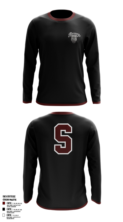Sobrato HS Bulldogs 65561027 Long Sleeve Performance Shirt 3