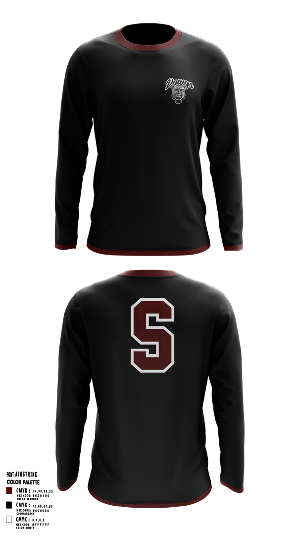 Long Sleeve Performance Shirt, Sobrato HS Bulldogs, , Teamtime, Team time, sublimation, custom sports apparel, team uniforms, spirit wear, spiritwear, sports uniforms, custom shirts, team store, custom team store, fundraiser sports, apparel fundraiser