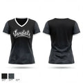 Midwest Vandals 30294213 Women's Short Sleeve V-neck Shirt - 1