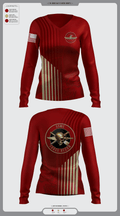 2nd Force Reconnaissance 94860325 Women's Long Sleeve V-neck Shirt - 1