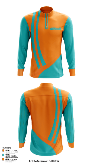 Quarter Zip Jacket, LadySharks, Women's Volleyball, Teamtime, Team time, sublimation, custom sports apparel, team uniforms, spirit wear, spiritwear, sports uniforms, custom shirts, team store, custom team store, fundraiser sports, apparel fundraiser