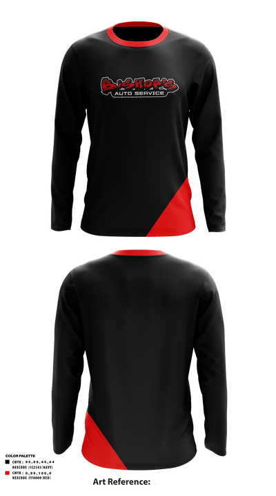 Bishops Auto Repair 1515937 Long Sleeve Performance Polo - 1