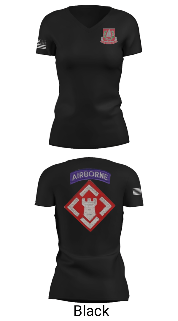 Women's Short Sleeve Vneck Shirt, 37th engineer bn, Army, Teamtime, Team time, sublimation, custom sports apparel, team uniforms, spirit wear, spiritwear, sports uniforms, custom shirts, team store, custom team store, fundraiser sports, apparel fundraiser