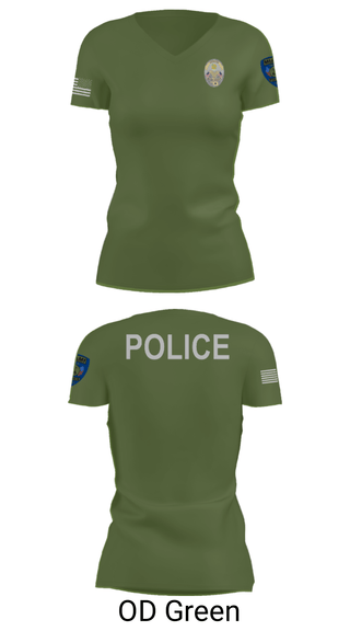 Women's Short Sleeve Vneck Shirt, Miami Police Department, Police, Teamtime, Team time, sublimation, custom sports apparel, team uniforms, spirit wear, spiritwear, sports uniforms, custom shirts, team store, custom team store, fundraiser sports, apparel fundraiser