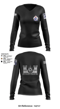 XVIII ABN G2 65000076 Women's Long Sleeve V-neck Shirt - 15