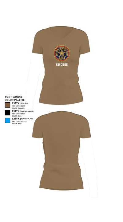 Nmcb22 88646093 Women's Short Sleeve V-neck Shirt - 4