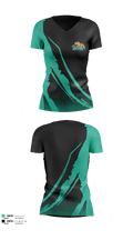 Glen Allen High School Tennis 27222643 Women's Short Sleeve V-neck Shirt - 3