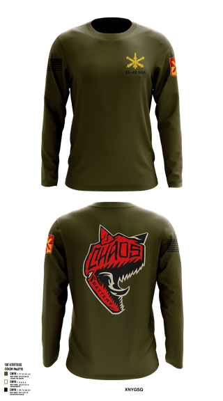 Long Sleeve Performance Shirt, C 1-43 ADA, Army, Teamtime, Team time, sublimation, custom sports apparel, team uniforms, spirit wear, spiritwear, sports uniforms, custom shirts, team store, custom team store, fundraiser sports, apparel fundraiser