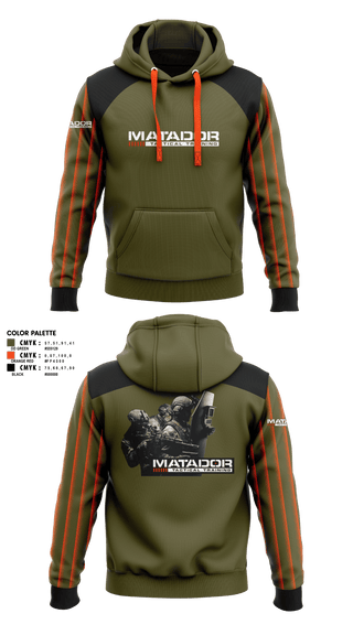 Hoodie, Matador Tactical, , Teamtime, Team time, sublimation, custom sports apparel, team uniforms, spirit wear, spiritwear, sports uniforms, custom shirts, team store, custom team store, fundraiser sports, apparel fundraiser