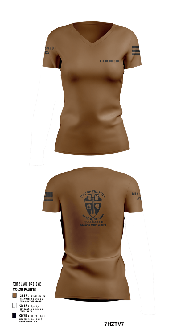 Women's Short Sleeve Vneck Shirt, Service AideService AideVia De Cristo, , Teamtime, Team time, sublimation, custom sports apparel, team uniforms, spirit wear, spiritwear, sports uniforms, custom shirts, team store, custom team store, fundraiser sports, apparel fundraiser