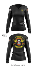 US Cavalry Riders 76444947 Women's Long Sleeve V-neck Shirt - 1