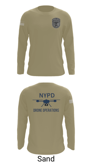 Long Sleeve Performance Shirt, NYPD TARU, Police, Teamtime, Team time, sublimation, custom sports apparel, team uniforms, spirit wear, spiritwear, sports uniforms, custom shirts, team store, custom team store, fundraiser sports, apparel fundraiser