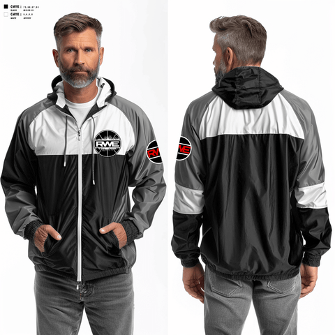 Windbreaker, Rwe, Men's Basketball, Teamtime, Team time, sublimation, custom sports apparel, team uniforms, spirit wear, spiritwear, sports uniforms, custom shirts, team store, custom team store, fundraiser sports, apparel fundraiser