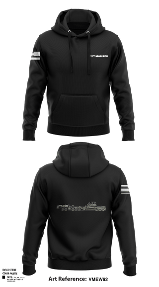 Hoodie, 11Th MAR REG, Marines, Teamtime, Team time, sublimation, custom sports apparel, team uniforms, spirit wear, spiritwear, sports uniforms, custom shirts, team store, custom team store, fundraiser sports, apparel fundraiser
