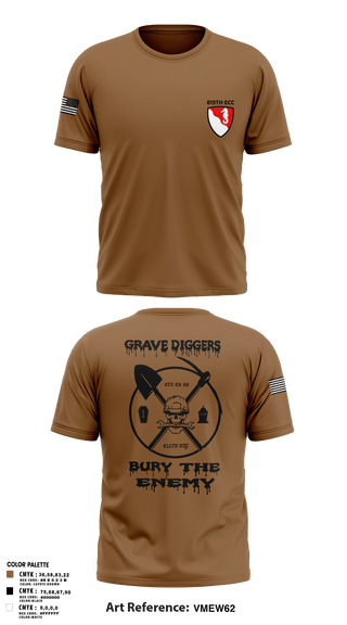 Short Sleeve Performance Shirt, 615TH ECC, , Teamtime, Team time, sublimation, custom sports apparel, team uniforms, spirit wear, spiritwear, sports uniforms, custom shirts, team store, custom team store, fundraiser sports, apparel fundraiser