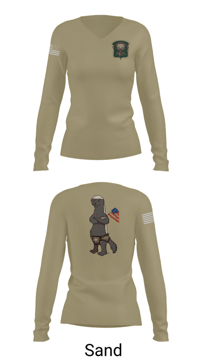 1-22 ASB 88977658 Women's Long Sleeve V-neck Shirt - 97