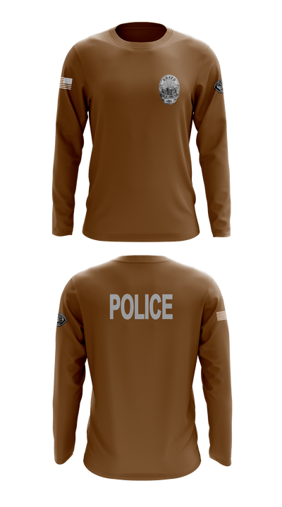 Desert Hot Springs Police Department 82587518 Long Sleeve Performance Shirt - 2
