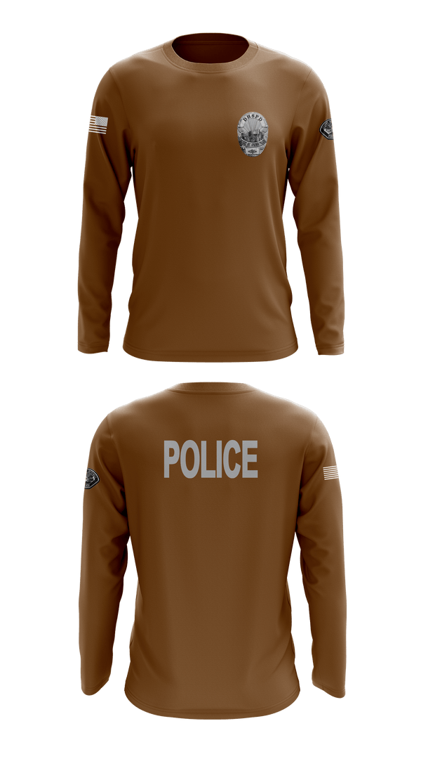 Long Sleeve Performance Shirt, Desert Hot Springs Police Department, Police, Teamtime, Team time, sublimation, custom sports apparel, team uniforms, spirit wear, spiritwear, sports uniforms, custom shirts, team store, custom team store, fundraiser sports, apparel fundraiser