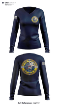 Station New London 58312378 Women's Long Sleeve V-neck Shirt - 5