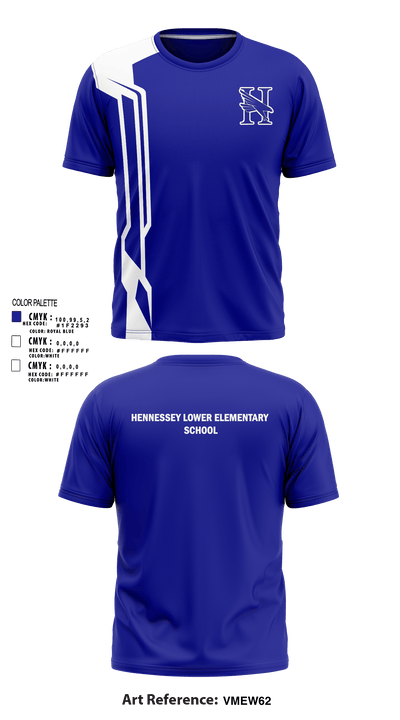 Hennessey Lower Elementary School 92108904 Short Sleeve Performance Shirt - 1