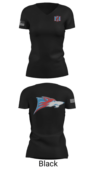 Women's Short Sleeve Vneck Shirt, North Iredell High School Volleyball, Women's Volleyball, Teamtime, Team time, sublimation, custom sports apparel, team uniforms, spirit wear, spiritwear, sports uniforms, custom shirts, team store, custom team store, fundraiser sports, apparel fundraiser