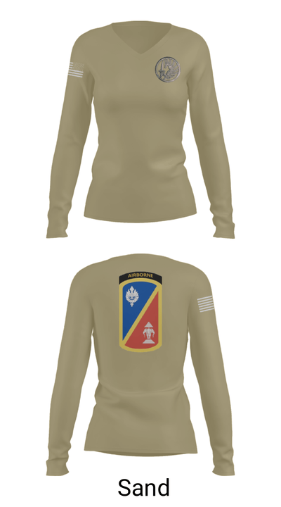 1st Det. Royal Lao Airborne 88518562 Women's Long Sleeve V-neck Shirt - 97