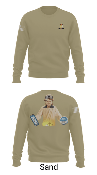 Crew Neck Sweatshirt, 1st DSB, Marines, Teamtime, Team time, sublimation, custom sports apparel, team uniforms, spirit wear, spiritwear, sports uniforms, custom shirts, team store, custom team store, fundraiser sports, apparel fundraiser