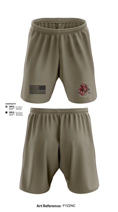 Apache Troop 1-150th 52177042 Athletic Shorts With Pockets - 3