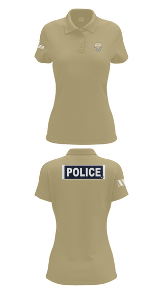 Women's Short Sleeve Performance Polo, Miami Police Department, Police, Teamtime, Team time, sublimation, custom sports apparel, team uniforms, spirit wear, spiritwear, sports uniforms, custom shirts, team store, custom team store, fundraiser sports, apparel fundraiser