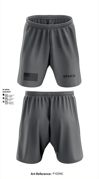 Athletic Shorts With Pockets, México, Army, Teamtime, Team time, sublimation, custom sports apparel, team uniforms, spirit wear, spiritwear, sports uniforms, custom shirts, team store, custom team store, fundraiser sports, apparel fundraiser