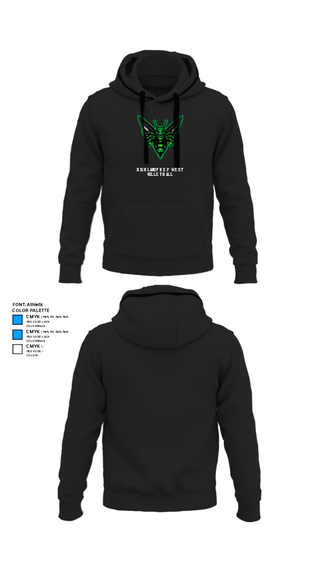 Hoodie, Highland Prep West Volleyball, Women's Volleyball, Teamtime, Team time, sublimation, custom sports apparel, team uniforms, spirit wear, spiritwear, sports uniforms, custom shirts, team store, custom team store, fundraiser sports, apparel fundraiser