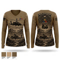 Iron eagles Women's Long Sleeve V-neck Shirt - 1