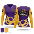 Tarboro High Vikings Women's Long Sleeve V-neck Shirt - 1