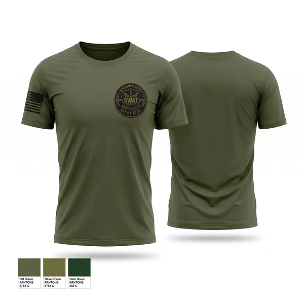Short Sleeve Performance Shirt, Montgomery County SWAT - Western Region Negotiators, Police, Teamtime, Team time, sublimation, custom sports apparel, team uniforms, spirit wear, spiritwear, sports uniforms, custom shirts, team store, custom team store, fundraiser sports, apparel fundraiser