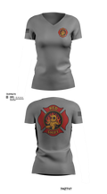 City of Lake Geneva Fire Department 76395935 Women's Short Sleeve V-neck Shirt - 103
